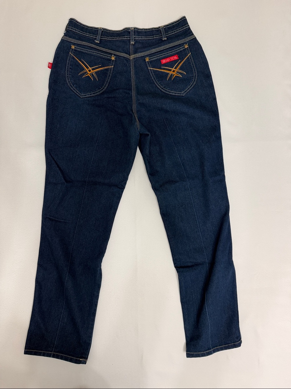 Vintage Y2K Braxton Western Stitch Jeans High Rise Dark Wash Size 16